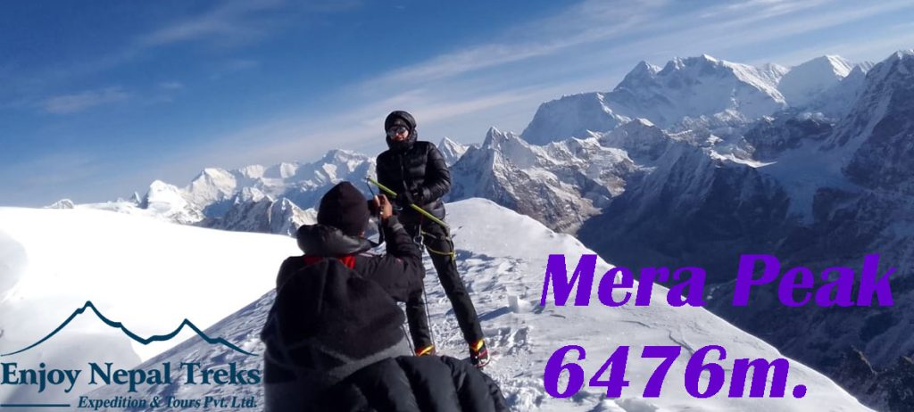 Puncak Mera mendaki di Nepal 6476m.