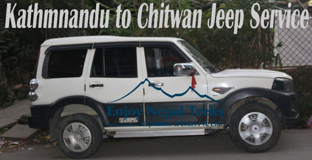 Kathmnandu to Chitwan Jeep Service