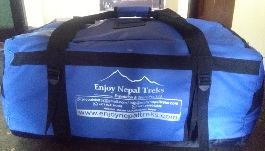 Enjoy Nepal Treks Duffel Bag gratis untuk EBC Trek